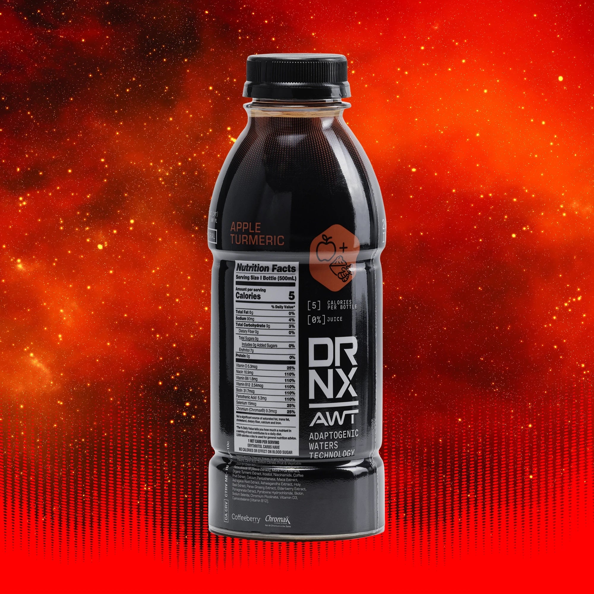 DRNX Adaptogenic Water - Apple Turmeric - 12 Case