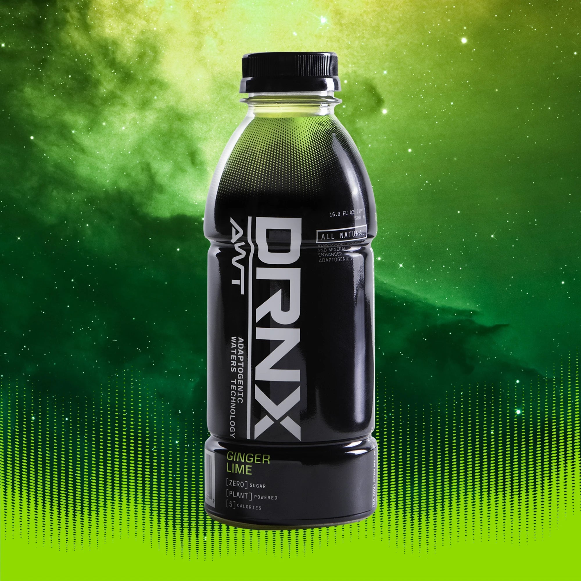 DRNX Adaptogenic Waters - Ginger Lime - 12 Case