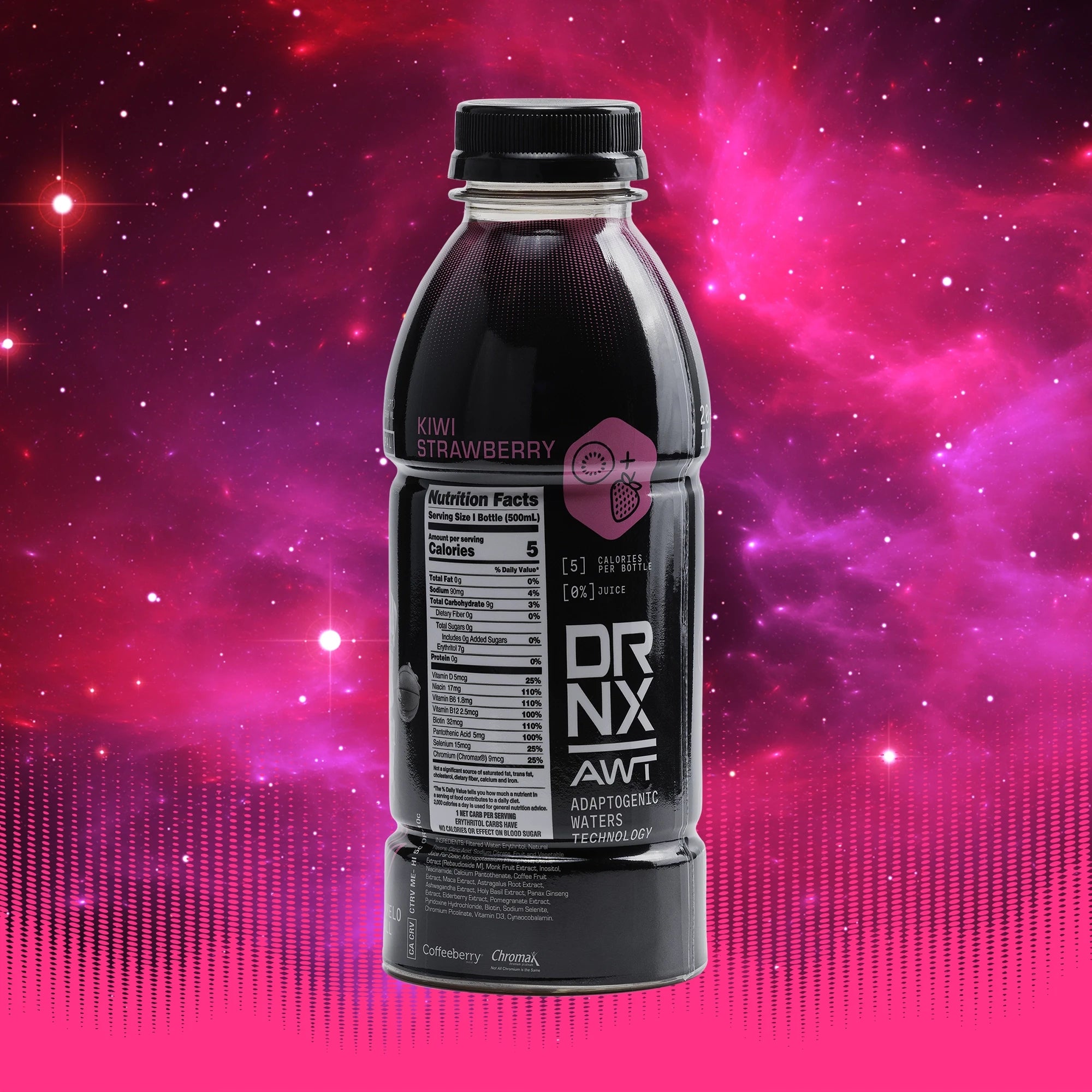 DRNX Adaptogenic Waters - Kiwi Strawberry - 12 Case