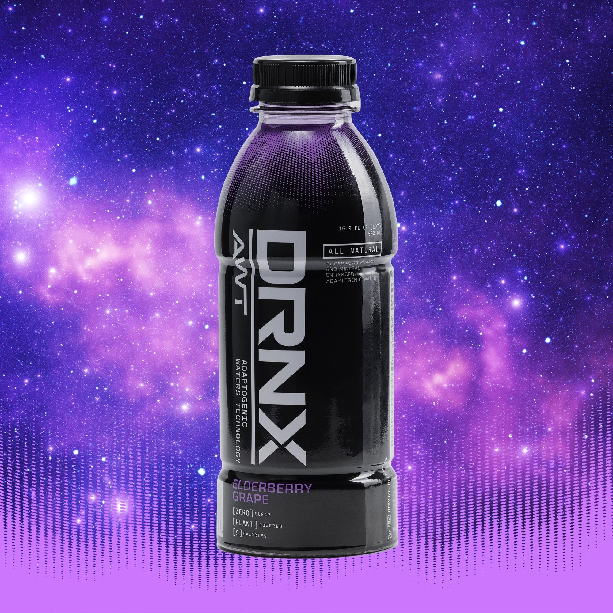DRNX Adaptogenic Waters - Elderberry Grape - 12 Case
